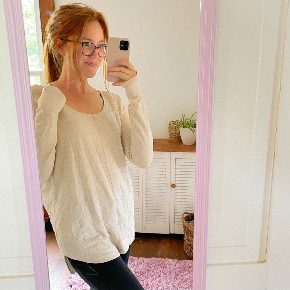 Athleta Cream Tunic Size L